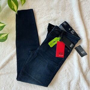 NWT Kut dark indigo Connie high rise fab an ankle skinny